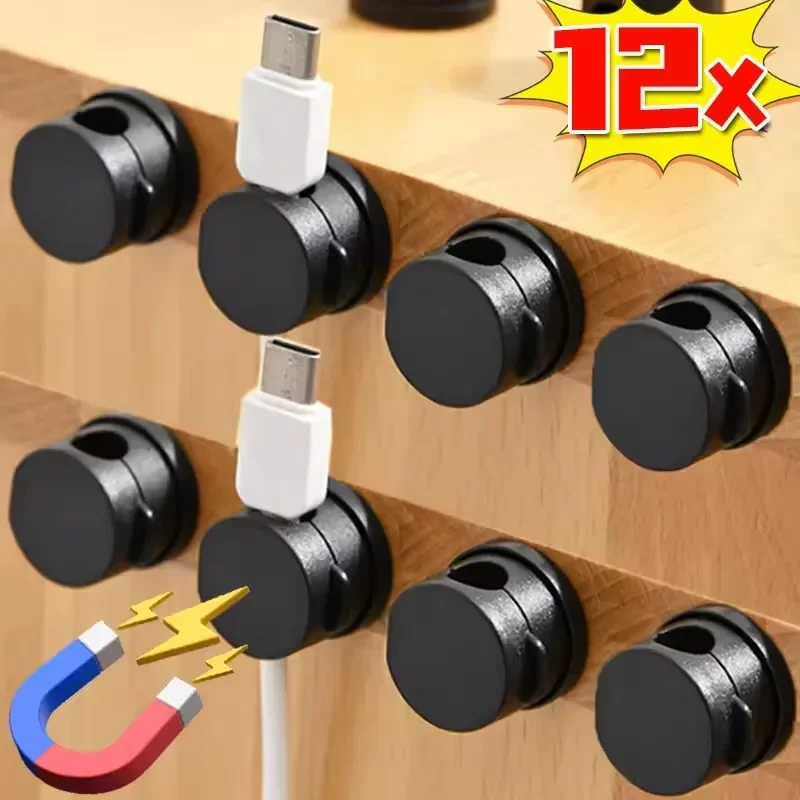 Desk Organizer - 360 ° Dönebilen Manyetik Kablo Düzenleyici,