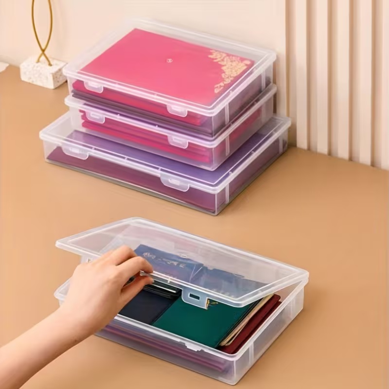 File Cabinet - 1 Adet/Şeffaf Dosya Saklama Kutusu, Evde