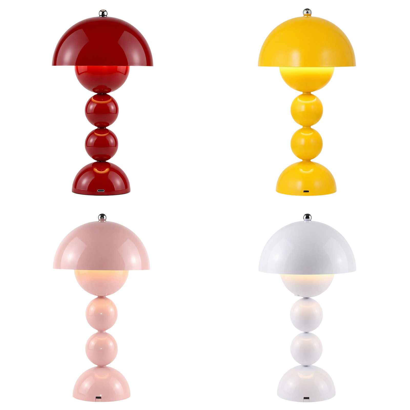 Desk Lamp - Vintage Mantar Çiçek Tomurcuğu Masa Lambası